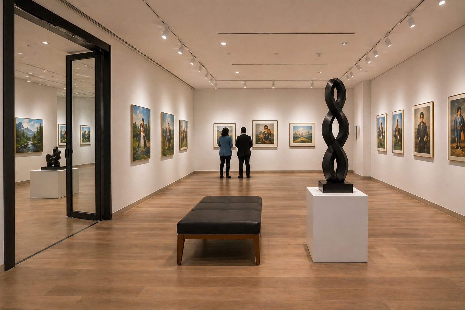 Gallery interior for The Art Space by City Bank